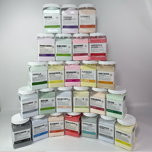 Maschera di collagene in polvere maschera gelatina 100% naturale organico petalo di rosa sbiancante trattamento dell'acne maschera morbida - Product Image 1