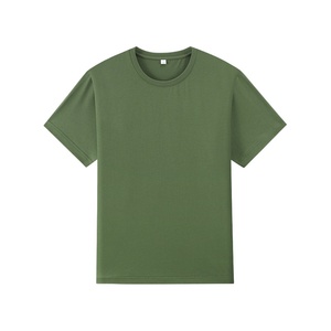 TKAN71D เสื้อยืดผ้าฝ้ายพิมพ์ลายสกรีนผ้าไหมพลัสไซส์เสื้อลำลองเปิดไหล่ปล่อยคอกลมของผู้ชาย - Product Image 2