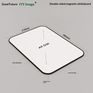 Tableau blanc effaçable portable magnétique pour enfants, tableau d'écriture double face, bloc-notes domestique, enseignement - Product Image 4