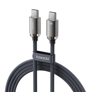 Câble de <span class=keywords><strong>charge</strong></span> rapide Toocki 100W 1,2 m avec LED, tressé en nylon, <span class=keywords><strong>multi</strong></span>-<span class=keywords><strong>USB</strong></span>, <span class=keywords><strong>charge</strong></span> rapide 6A Type C pour écouteurs - Product Image 1