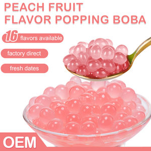 Fabrika toptan 1kg şeftali haşhaş Boba kabarcık çay içecek zinciri mağaza iş için malzemeler - Product Image 5
