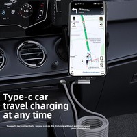 Câble de charge rapide tressé Type-C vers Type-C PD 60W avec transfert de données pour téléphones mobiles et tablettes