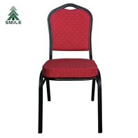 Chaises de banquet empilables en aluminium, en acier moderne, bon marché, durables, fabriquées en Chine, pour réception de mariage
