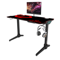 Tapis de bureau ergonomique moderne et résistant à l'eau en forme de L pour gamer, idéal pour l'étude, le jeu, le PC et comme tapis de souris.