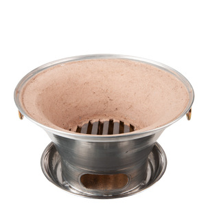 <span class=keywords><strong>Four</strong></span> en terre cuite de style <span class=keywords><strong>japonais</strong></span> AUPLEX en acier inoxydable pour barbecue au charbon de bois, foyer en terre cuite à l'ancienne, sécurité des flammes pour la cuisson - Product Image 5