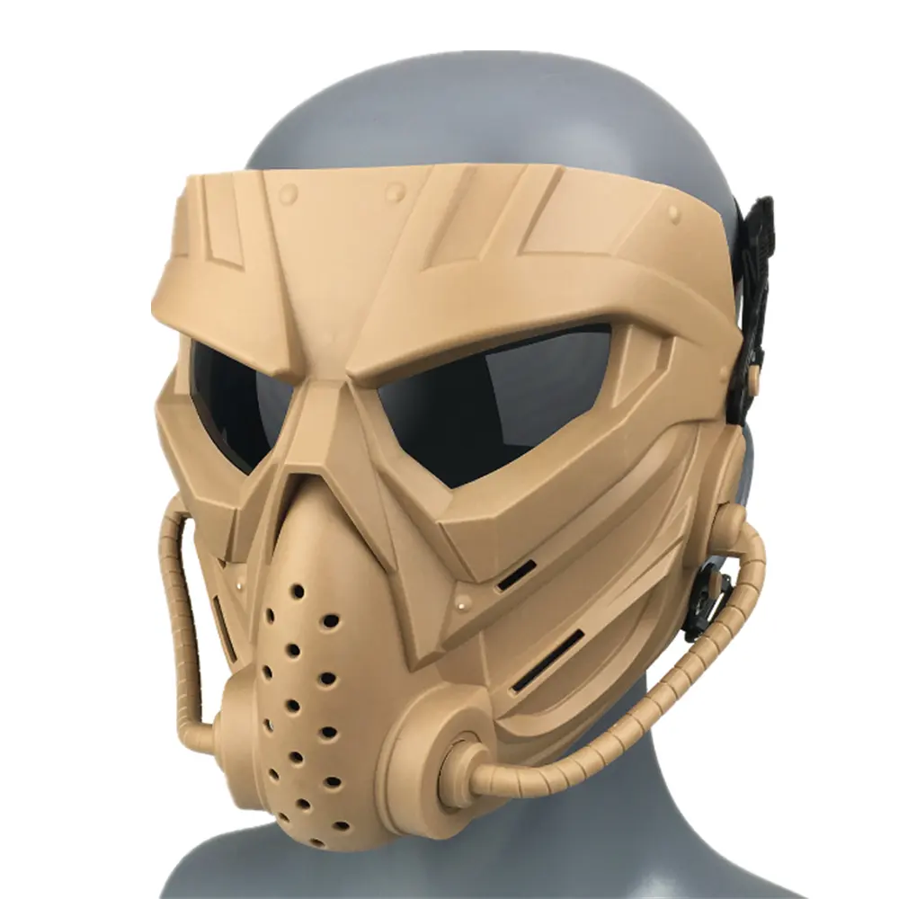 Mascarilla de Paintball antiniebla para hombre y mujer, máscara facial protectora de combate, accesorios de caza