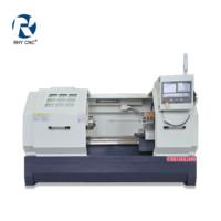 Tour CNC robuste CK6150-1000, banc plat avec guides trempés, grande rigidité, portée de 500 mm pour le traitement d'arbres et de disques
