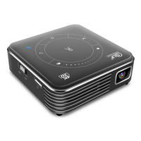 Mini projecteur Touyinger D021 Android 9.0 prenant en charge la 4K, projecteur LED mobile portable 3D HD avec batterie, WIFI DLP