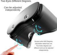 Lunettes VR VRGpro X7 pour téléphone portable, protection des yeux contre la lumière bleue, casque de réalité virtuelle, miroir magique 3D