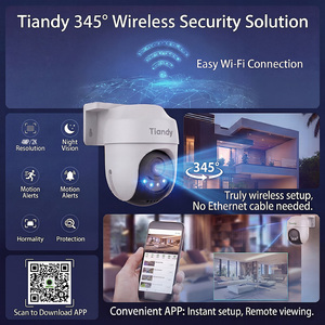 Tiandy 4MP Home-used CCTV <b>Camera</b> 2-Way Talk Human Detection Smart Tracking Dual-light Support 256G TD-H653K Tiandy WIFI <b>Camera</b> - Product Image 5
