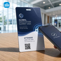 Maßgefertigte Smarte NFC RFID PVC Konferenz-Ausweiskarte für Event-Check-in und Datenschutz