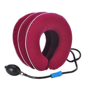 Dispositivo de tracción cervical inflable con bomba, soporte para el cuello para uso doméstico, operación manual, interruptor azul, bola de metal 02 - Product Image 4