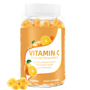 Gomitas de Vitamina C con <span class=keywords><strong>Ácido</strong></span> <span class=keywords><strong>Ascórbico</strong></span> para Energía, Marca Privada OEM, Suplemento para Adolescentes y Adultos, 60 Unidades - Product Image 2