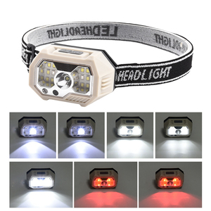 Potente lámpara <span class=keywords><strong>de</strong></span> <span class=keywords><strong>cabeza</strong></span> Camping Running impermeable COB LED faro recargable mejores bombillas faro <span class=keywords><strong>linterna</strong></span> - Product Image 4