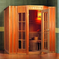 Sauna Inframerah Modern untuk Dalam Ruangan dengan Panel Kontrol