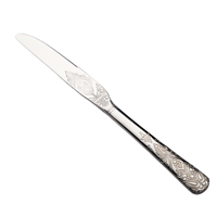 Ensemble de couverts de mariage CRYSTAL Royal, couteau, fourchette, cuillères, argenterie vintage, ensembles de couverts en acier inoxydable pour la restauration, utilisation pour les dîners
