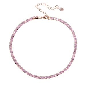 <span class=keywords><strong>Tobillera</strong></span> Delgada con Circonitas Brillantes Estilo Punk para Mujer, Plateada, Ajustable, Antideslustre, Regalo, Joyería de Moda para Uso Diario/Urbano - Product Image 5