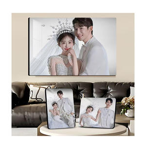 Système de suspension magnétique moderne sans perçage Stick&Slide Mixtiles, plaques magnétiques décoratives, cadre en plastique, motif carré vertical - Product Image 1