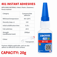 LOCTITE 401 406 460 495 496 403 Adhesivo Industrial Instantáneo de Curado Rápido