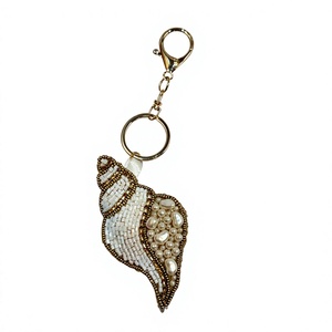 Wholesale Handmade Cotton Beaded Lightweight Eco-Friendly Durable <b>Bag</b> <b>Charm</b> Purse <b>Charm</b> Luxury Coastal Keychain Accessory OEM - Product Image 1
