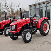 Tracteur agricole à roues de 70 CV de pointe avec moteur Kubota d'origine et cabine climatisée pour les tâches de labour commerciales