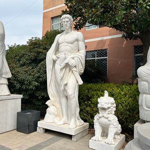 Foo-estatua personalizada de fábrica para perro, mármol, Animal, León, Chino - Product Image 5