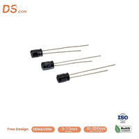 Kapasitor Elektrolit Aluminium Miniatur 1uF 50V Through-Hole dengan Kabel Radial 4x5mm untuk Kegunaan Umum pada Elektronik Konsumen