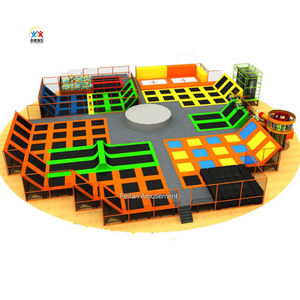 Parque infantil grande multifunción para interior con piscina de espuma Parque de trampolín para niños y <span class=keywords><strong>curso</strong></span> de ninja a la venta - Product Image 4