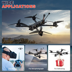 โดรนแข่ง FPV ขนาด 10 นิ้ว มอเตอร์ไร้แปรงถ่าน 6 แกน คาร์บอนไฟเบอร์ 3K T300 5.8G ระยะ 8 กม. พร้อมกล้อง - Product Image 4