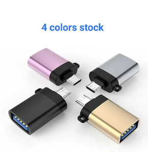 Adaptador OTG Micro <span class=keywords><strong>a</strong></span> <span class=keywords><strong>USB</strong></span> Aleación de aluminio Micro <span class=keywords><strong>USB</strong></span> macho <span class=keywords><strong>a</strong></span> <span class=keywords><strong>USB</strong></span> adaptador hembra para Android Smartphone/Mesa Uso del teléfono móvil - Product Image 3