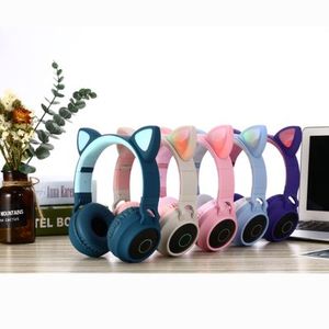 Auriculares Bluetooth V5.0 con cancelación de ruido y Supergraves para niñas, cascos inalámbricos con orejas de gato para videojuegos, Led, 2021 - Product Image 4