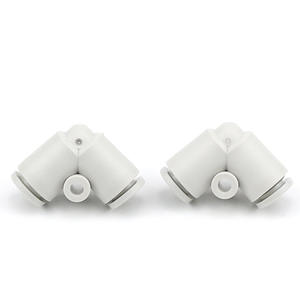 Conector Neumático de Conexión Rápida en Ángulo Recto, Latón, para Manguera de Aire, KQ2L/04-00/06-00/08-00/10-00/12-00 - Product Image 1