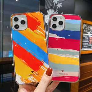 Funda de teléfono protectora de plástico y silicona con diseño de mármol, para <span class=keywords><strong>iPhone</strong></span> <span class=keywords><strong>12</strong></span>, gran oferta de <span class=keywords><strong>amazon</strong></span> - Product Image 3