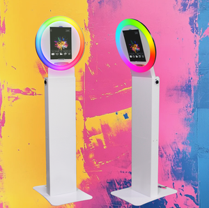 समायोज्य सिर कोण गोल आईपैड फोटो बूथ मशीन हल्के आसान सेटअप सतह फोटोबूथ लागत प्रभावी पार्टी आपूर्ति - Product Image 1