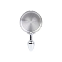 Cendrier Design Metal Anal Plug - BDSM Training Anal Expander pour les femmes, Slave Play Backdoor Toy avec base réglable