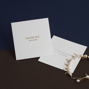 PandaSew-Soporte de joyería con logotipo personalizado, soporte para pendientes, collar, embalaje, tarjetas de joyería, 8x8cm o 6x6cm - Product Image 2