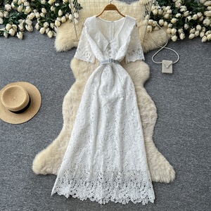 Vestido Elegante Vintage 2026 para Mujer, Vestido de Encaje Entallado de Diseño Avanzado - Product Image 6