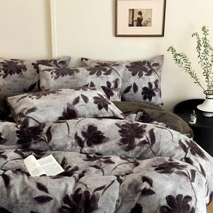 Fall Kwaliteit Wol Fleece 11-delige Set Warm Verdikt Konijn Dubbelzijdig Waterbestendig Licht Luxe Stijl Dekbed Hoes - Product Image 1