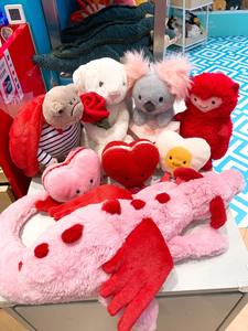 Jelly <span class=keywords><strong>Cat</strong></span> Valentinstag Liebes-Ei Liebes-Macaron Plüschpuppe Drache Superweiches Spielzeug für Mädchen Valentinstagsgeschenk - Product Image 2