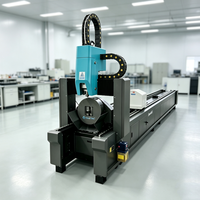 Découpeuse laser CNC pour tuyaux de petit diamètre, haute vitesse, rotative, pour la fabrication de meubles et les tuyaux rectangulaires