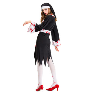 Costumes d'Halloween, cape royale en velours rouge avec couronne, costume de carnaval, vêtements de scène, vêtements de performance théâtrale - Product Image 2