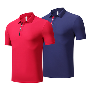 2025 mode hommes polo à col tissu doux personnalisé couleur unie résistant à la sueur séchage rapide équipe uniforme Polo - Product Image 1