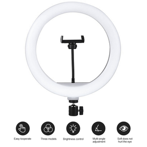Lampe Annulaire LED à <span class=keywords><strong>Prix</strong></span> Réduit, 26 cm (10") avec Support Téléphone, Lampe Annulaire <span class=keywords><strong>de</strong></span> Maquillage <span class=keywords><strong>de</strong></span> Bureau Dimmable, Parfaite pour le Streaming en Direct et TikTok - Product Image 4