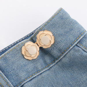 Réducteur de taille réglable, clip de serrage à fleurs de camélia pour un ajustement parfait, fixe la taille lâche sans <span class=keywords><strong>couture</strong></span> pour les jeans - Product Image 6