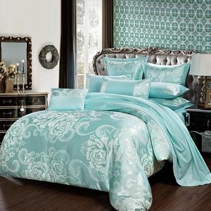 Parure de lit de luxe européenne imprimée en satin jacquard 100 % coton, poids moyen, pour hôtel – Vente chaude - Product Image 3
