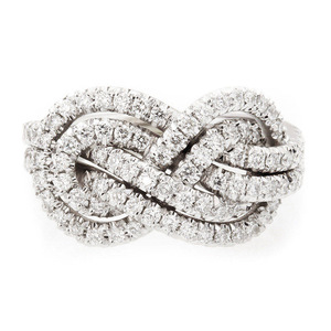 Anello con Design a Nodo Incrociato, Stile Creativo per Donne - Product Image 1