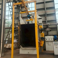 Machine de sablage de type suspendu CE Q37 Sa2.5 1000kg, contrôlée par PLC, haute rigidité, avec moteur, boîte de vitesses et pompe, pour équipement de construction