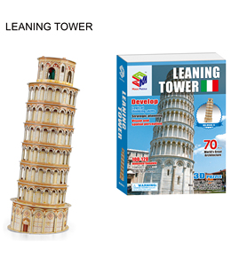 5 Phiên Bản Bìa Cứng Nổi Tiếng Thế Giới Kiến Trúc Xây Dựng Đồ Chơi Vật Liệu EPS Cho Trẻ Em Câu Đố <span class=keywords><strong>3D</strong></span> Quà Tặng Giáng Sinh Cho Trẻ Em - Product Image 3