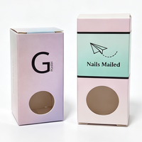 Boîte en papier pliable personnalisée d'usine chinoise, imprimée en couleur, pour emballage de vernis à ongles et de rouge à lèvres, pour emballage cosmétique