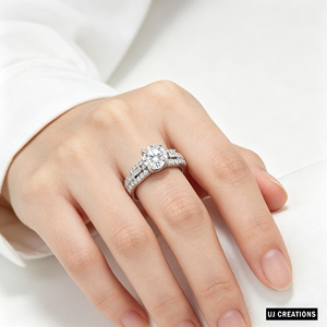 Custom S925/10K/14K/18K Solid Gold Rhodium Plated 1 Karat Lab Grown Diamond Wedding <b>Ring</b> VVS-VS Quality Brilliant Cut Party <b>Ring</b> - Product Image 5